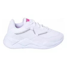 Tênis Infantil Feminino Hornet Multicolor Cano Baixo Branco