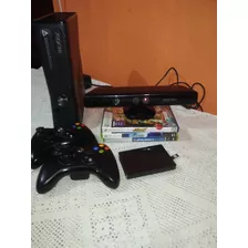 Xbox 360 +kinect+ 3 Juegos Originales + Disco 100(elegibles)