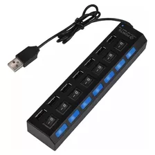 Hub De 7 Puertos O Multiplicador Usb 2.0 Tipo Zapatilla