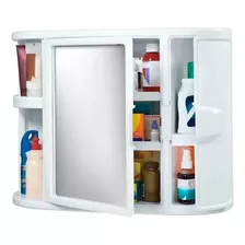 Gabinete Para Baño Marca Rimax, De Plástico Con Espejo 