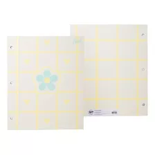 Carpeta N3 Flowers Color Blanco