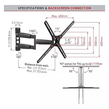 Soporte De Pared Para Tv Barkan, Articulado De Movimiento Co