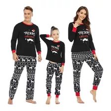 Conjunto De Pijama Navideño Familiar De Papá Noel Para Parej