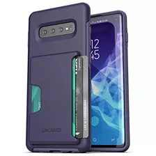 Funda Para Galaxy S10 2019 Morada Estilo Cartera 3 Ranuras