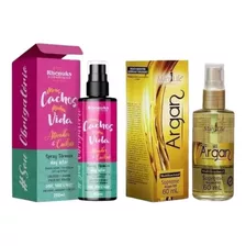 Spray Meus Cachos Minha Vida 200ml + Óleo Mult. Argan 60ml