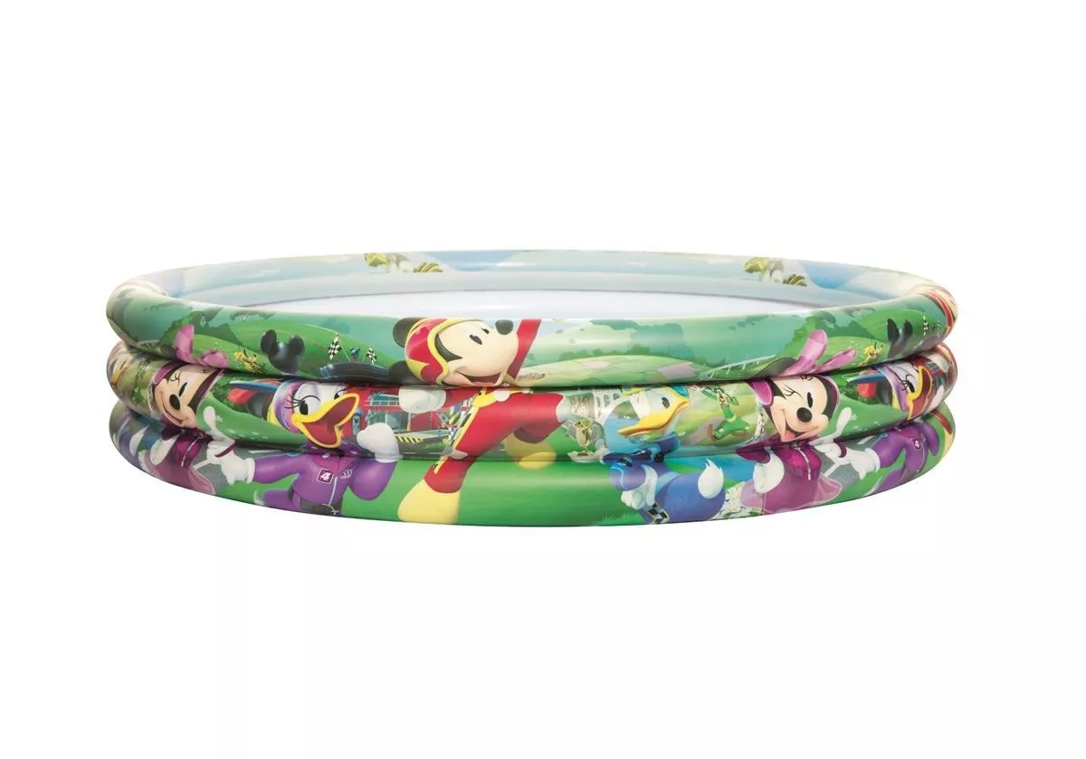 Alberca Inflable Redonda Bestway Disney's Mickey And The Roadster Racers 91007 De 122cm X 25cm 140l Multicolor