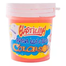 Masa Elastilina Fluo Alba Colorsol 140 Grs Sin Tacc