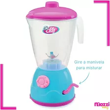 Brinquedo Infantil Liquidificador Lechef Cozinha Verde Usual