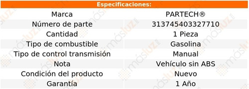 1- Bomba Frenos Aveo5 1.6l 4 Cil Std 2009/2011 Partech Foto 3