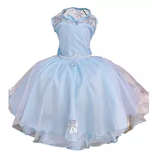 Vestido Infantil Frozen Princesas Capa De Luxo Aniversário