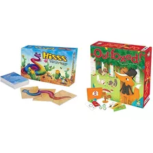 Gamewright Hisss Juego De Cartas Y Outfoxed! Un Juego De Mes