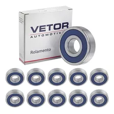 Kit Com 10 Rolamentos Vetor 6303 2rs C3 - 17x47x14mm