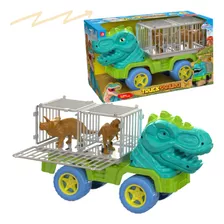 Carrinho Dinossauro Grande Com Jaula Brinquedo Infantil 