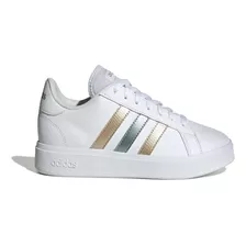 Tenis adidas Grand Court Base 2 0 Feminino - Bco/dourado