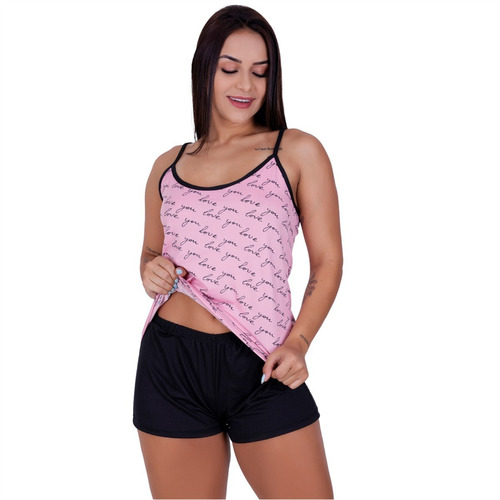 Baby Doll Short Doll Feminino Algodão Confortável Sensual 