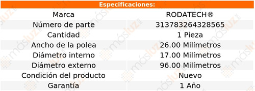 (1) Polea Tensora Accesorios C320 3.2l V6 01/05 Foto 5