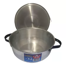 Cacerola Aluminio N24 5.5l Duradera Y Robusta