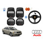 Tapetes 3d Logo Audi + Cubre Volante A6 2004 A 2009 2010