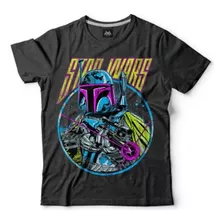 Remera Star Wars Luminiscente Compatible Boba Fett