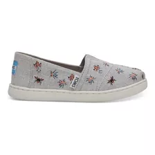 Zapatilla Alpargata Niña/niño Toms - Drizzle Grey Bugs