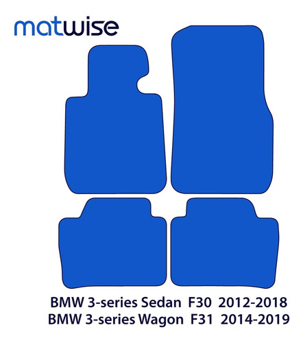 Velour Floor Mats For Bmw 3-series 2012-2018 - Sedan \u0026 Wagon Foto 2