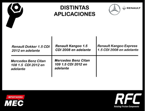 Kit Embrague Mercedes Benz Citan 108 1.5 Cdi 2012 En Adelant Foto 4