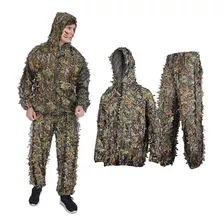 Trajes De Camuflaje Ghillie Para Exteriores, 3d Con Capucha