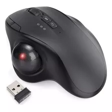 Mouse Trackball Recarregável Sem Fio Bluetooth E 2.4g Pc Mac