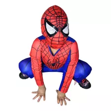 Fantasia Infantil Homem Aranha Longa Spiderman C\ Mascara