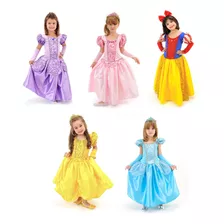 Fantasia Vestido Princesas Luxo Infantil Promoção