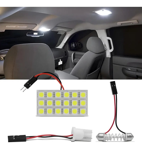 Placa Led 18 Leds Pingo T10 Torpedo 5w 12v Luz Interna T10 - Torpedo
