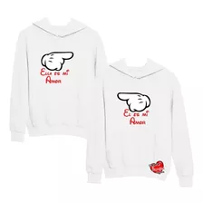 Sudaderas Dúo De Parejas Manos Mickey Minnie Ella Mi Amor Bl