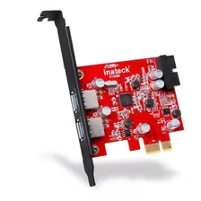 Tarjeta Inateck Pci-e Usb 3.0 Express De 2 Puertos, Mini Pci-e Adaptador De Controlador De Concentrador Usb 3.0 Con Cone