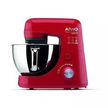 Batedeira Planetária Arno Deluxe Inox Sx72 Cor Vermelho 110v