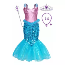 Henzworld Princess Mermaid Tails Disfraz Vestido Papel Prete