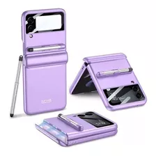 Capa De Telefone Magnética Full Wrap Zflip4 Com Caneta