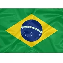 2 Pçs Bandeira Brasil 90 X 130cm 100% Poliéster Promoção