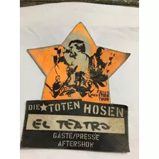 Die Toten Hosen Backstage Pass 2002 Autoadhesivo