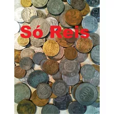 300gr Moedas Antigas Só Reis Kit Numismática Iniciantes