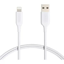 Cable Lightning A Usb - Amazon Para iPhone iPad - Mfi 90cm Color Blanco