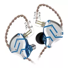 Fones De Ouvido Intra-auriculares Com Fio Glare Blue Kz Zs10