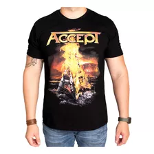 Camiseta Banda Accept - Original Oficina Rock