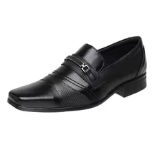 Sapato Social Inglês Masculino Couro Legitimo Cor Preto 3021