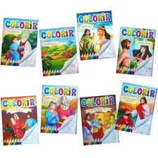 60 Livrinhos Bíblico Infantil De Colorir Com Histórias 