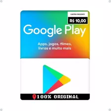 Gift Card Google Play R$10 Reais Brasil Envio Rápido