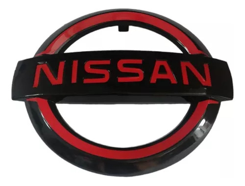Emblema Parrilla Negro C/rojo Nissan Versa 2018 Foto 3