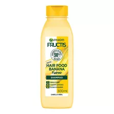 Shampoo Garnier Fructis Hair Food Banana Fuerza En Tubo Depresible De 300ml Por 1 Unidad