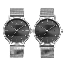 02 Relógios Masculinos Minimalistas Modernos Garantia 01 Ano