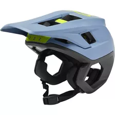 Capacete Mountain Bike Fox Dropframe Pro Azul Stl