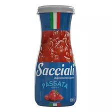 Passata Rústica Tomates Em Pedaços Sacciali Sem Glúten 520g